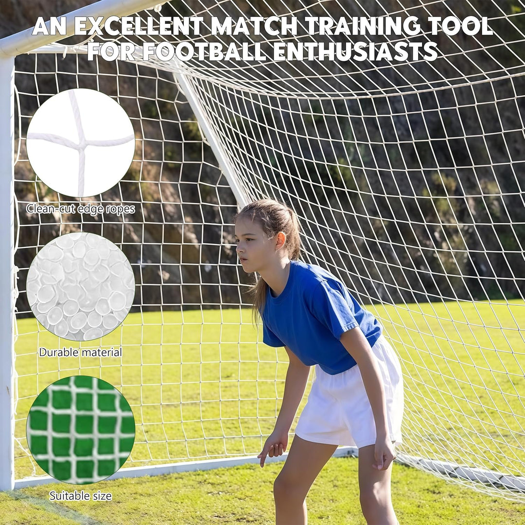 Fussballtor tornetz, Tornetz 300x200cm 2 Pack, Robuste Netze, Polypropylenfaser für Fussballtor Spor