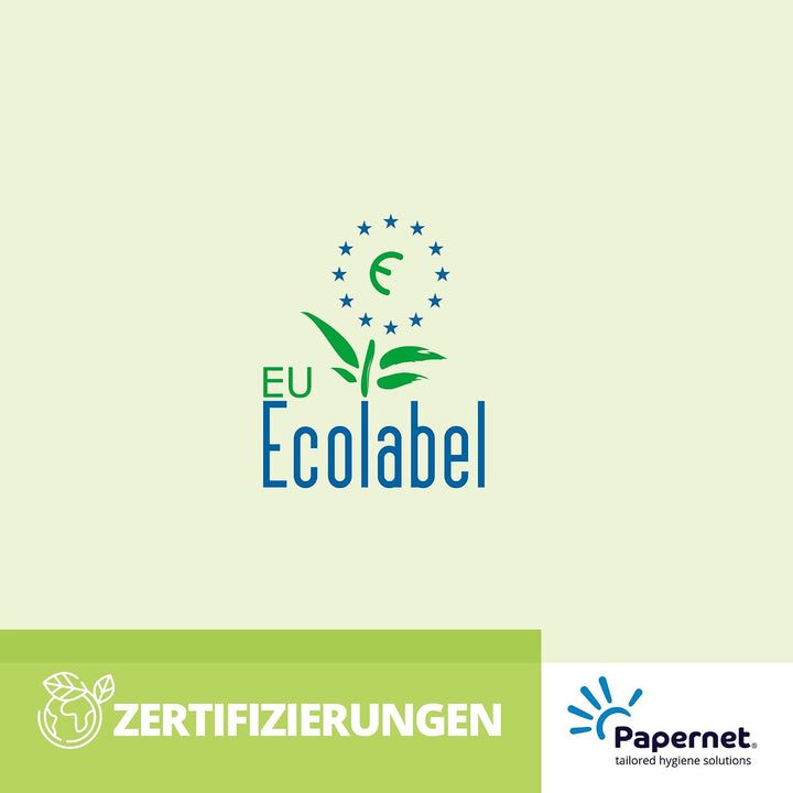 Papernet DissolveTech 411169 V-Falz Papierhandtuch, 2-lagig schnell lösliche Papierhandtücher, weiss