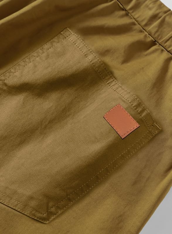 Elegancity Kurze Hosen Herren Cargo Shorts Sommer Freizeithose Kurze Elastische Taille Chino Shorts