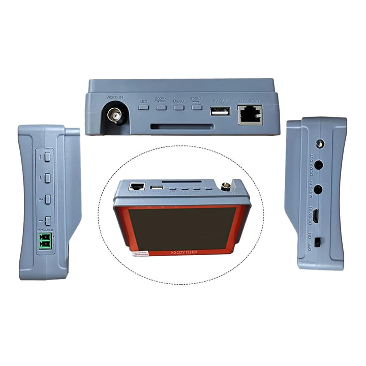 POMIACAM 4 in 1 CCTV Tester Support 720P/1080P/3mp/4mp/5mp/8MP AHD, TVI, CVI & CVBS Analog Camera, S