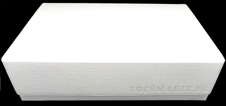 docsmagic.de Premium 3-Row Trading Card Storage Box White + Trays & Divider - MTG PKM YGO - Aufbewah
