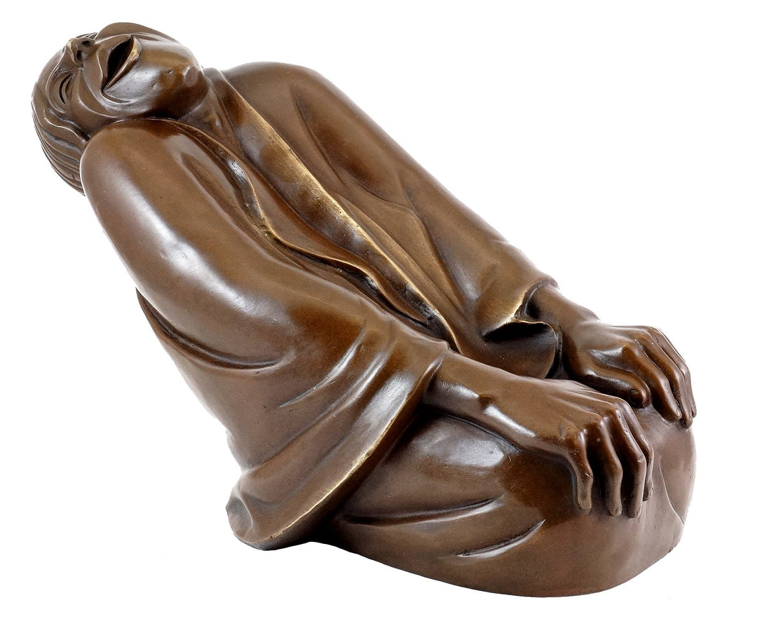 Kunst & Ambiente - Bronzefigur - Lachende Alte (1937) - Ernst Barlach Skulptur - Limitierte Edition