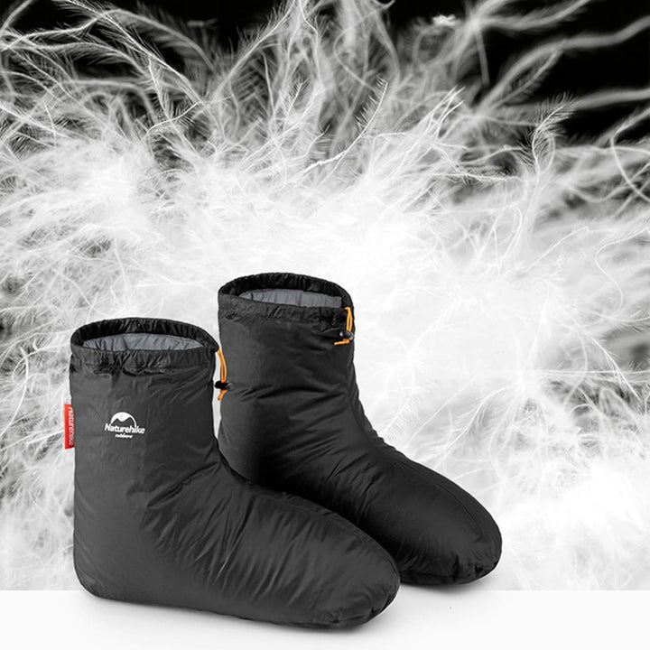 Tentock Daunenschuhe Gänsedaunen Socken Bettschuhe Winter WarmeHausschuheOutdoorWasserdichtSchlafzim