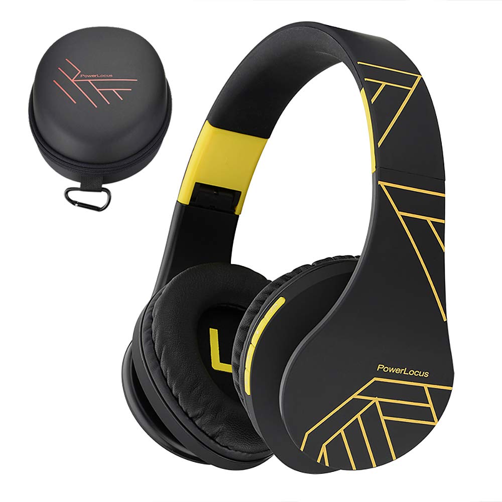 PowerLocus Bluetooth Over-Ear Kopfhörer, Kabellos Stereo Faltbare Kopfhörer Kabellose und Kabel-Kopf