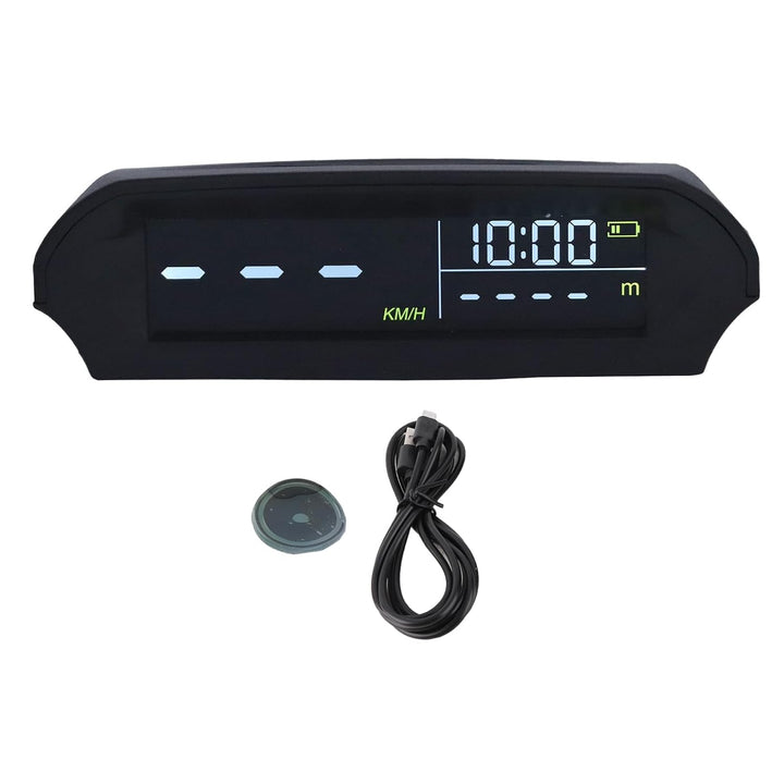 1 x Gastgeber,Universelles Auto-HUD-Head-Up-Display, Multifunktionsprojektor GPS-Tachometer Solarauf
