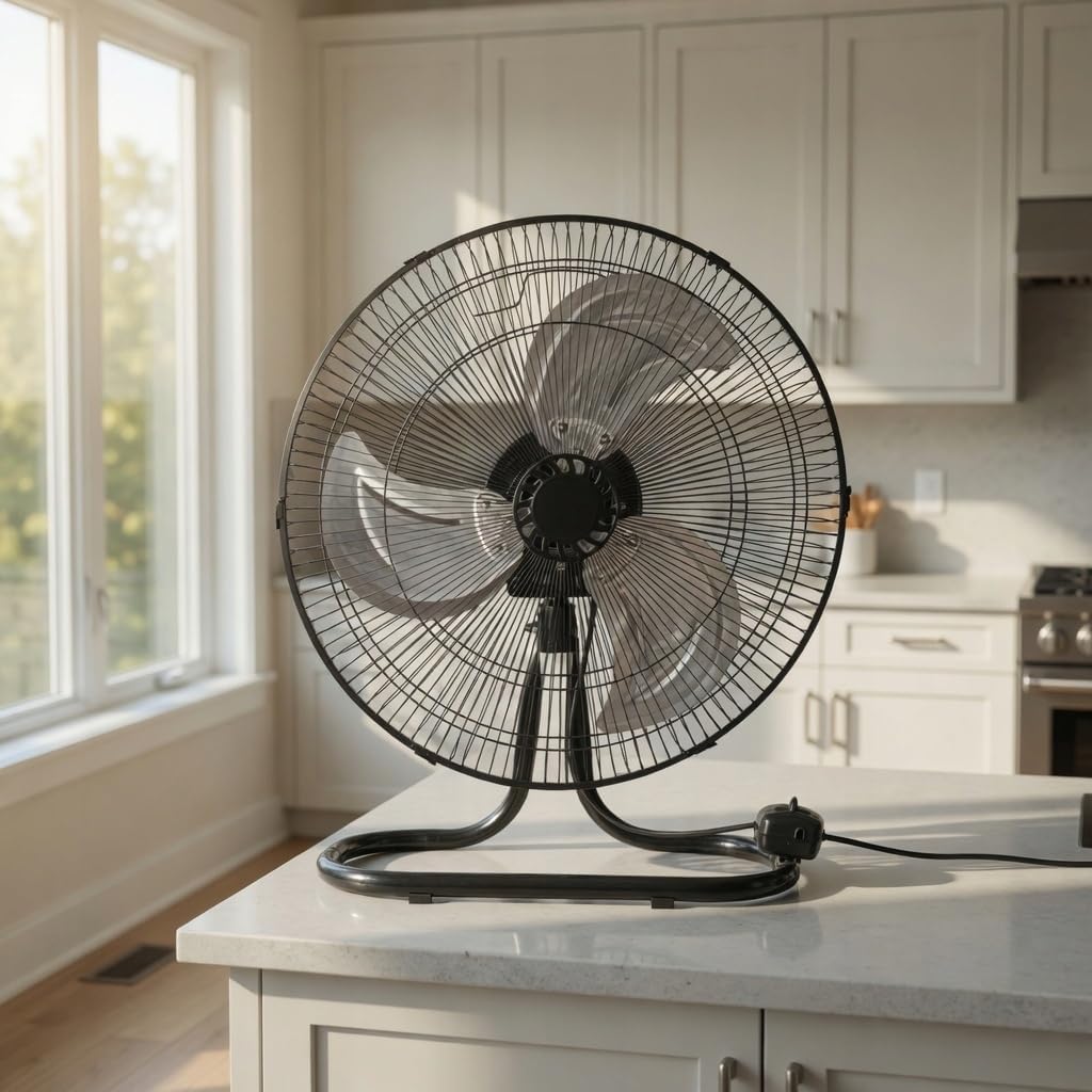 LTC 3-in-1 Ventilator Set mit Metallflügeln: Stand-, Boden- & Wandventilator, 3 Stufen, Oszillierend