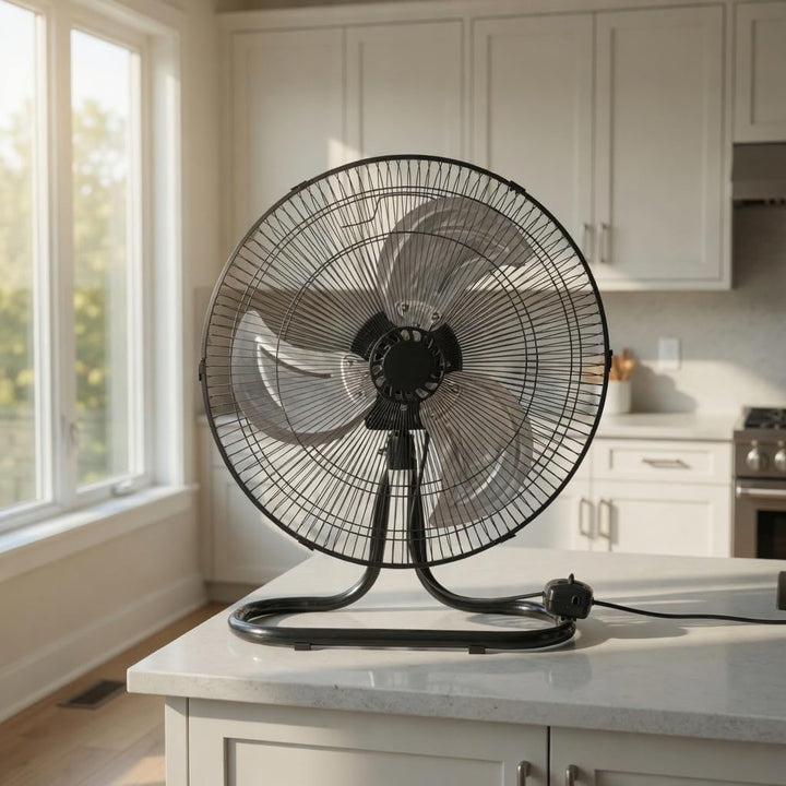 LTC 3-in-1 Ventilator Set mit Metallflügeln: Stand-, Boden- & Wandventilator, 3 Stufen, Oszillierend