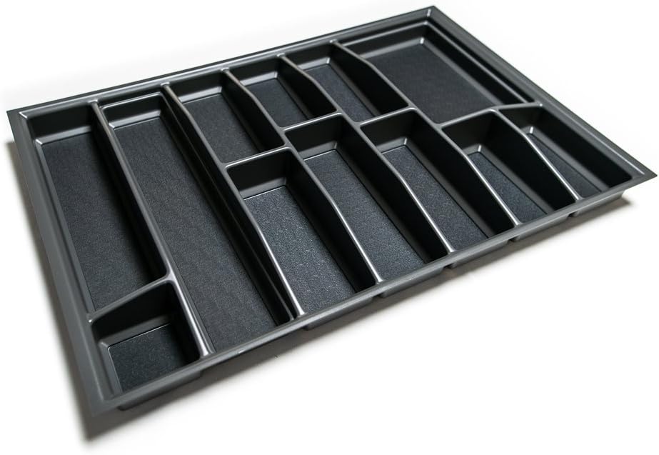 Generic Lana Solution Besteckeinsatz für 80er Schublade, 480,5 mm x 710 mm, anthrazit