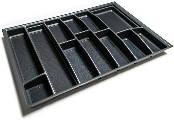 Generic Lana Solution Besteckeinsatz für 80er Schublade, 480,5 mm x 710 mm, anthrazit