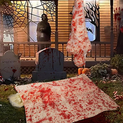 2 Sätze Halloween Gefälschte Leichen Requisiten - Hängende Leiche - Halloween Leichensack Set,Hallow