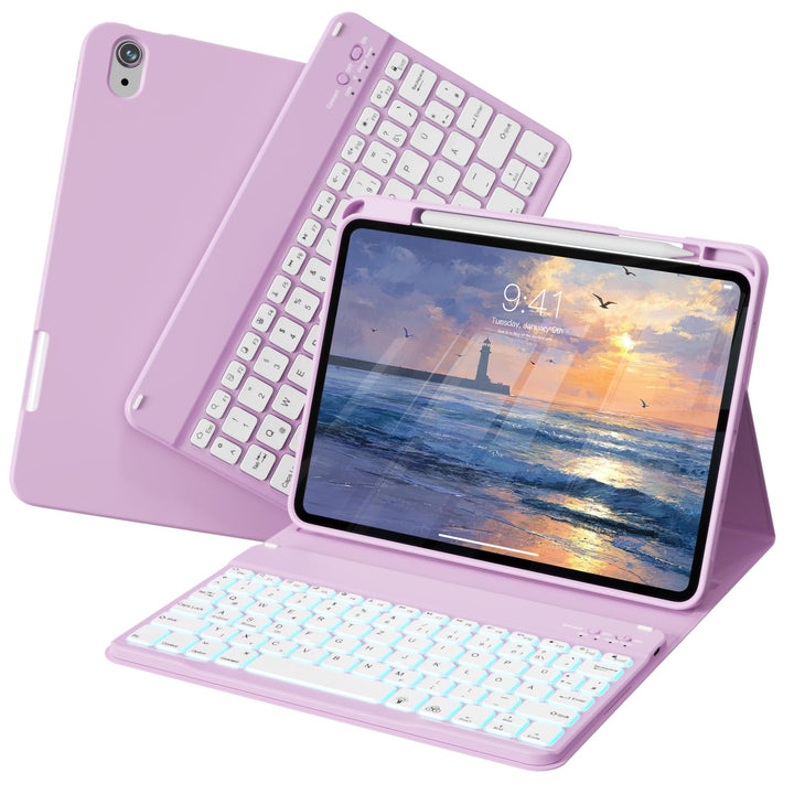 Tastatur Hülle für iPad Air 11 Zoll 2026/2025/2024, iPad Air 10.9 Zoll 2022/2020 5./4. Gen, Magnetis