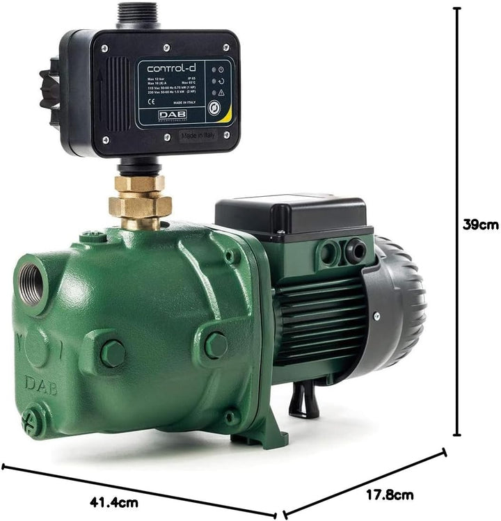 DAB Jet 132 M + DAB Control-D Hauswasserautomat - 4.800 L/Std. - 1490W - Förderhöhe 48m - Sehr robus