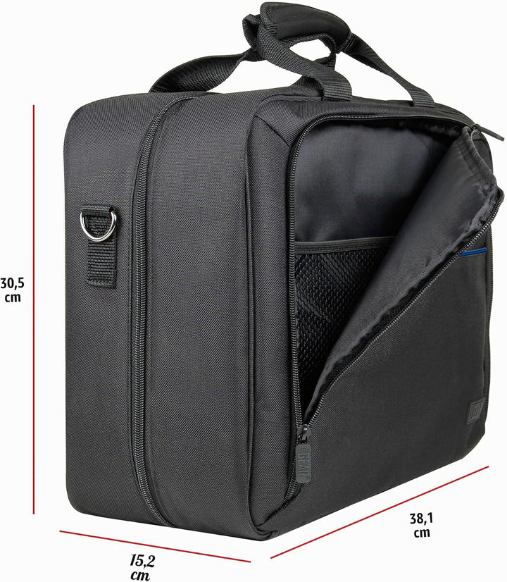 USA Gear Tragetasche für Gaming Konsolen - Schutz Konsolentasche mit Schultergurt und Unterteilbaren