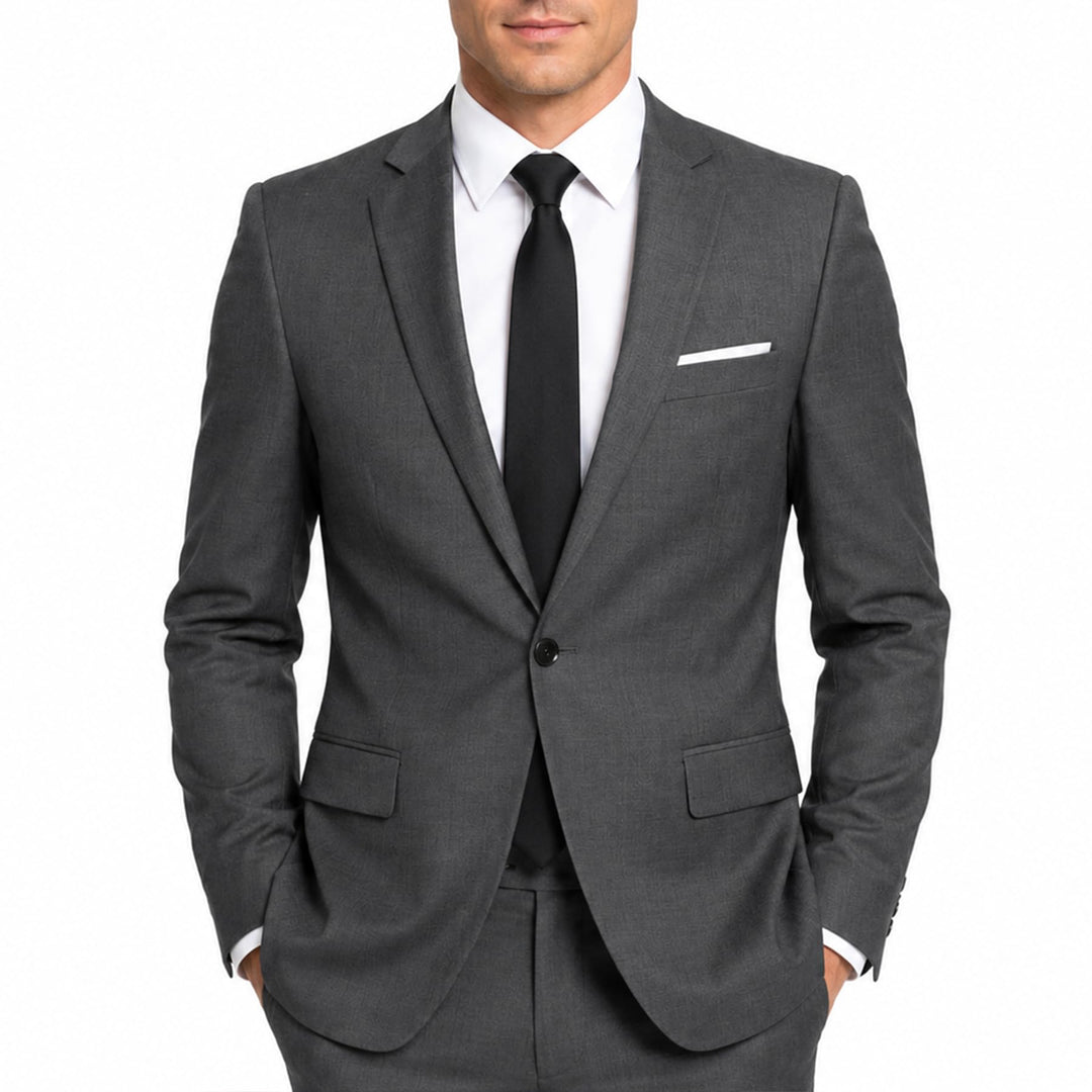 Allthemen Herren Sakko Slim Fit Sportlich Blazer Anzugjacke 1 Knopf Business Hochzeit Freizeit XS Gr