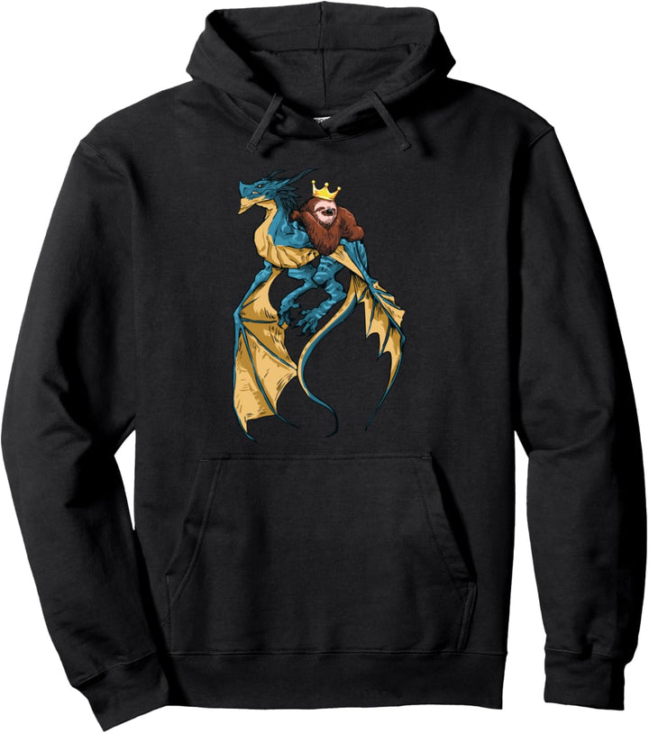 Drachen Geschenk für Fantasy Nerds Pullover Hoodie