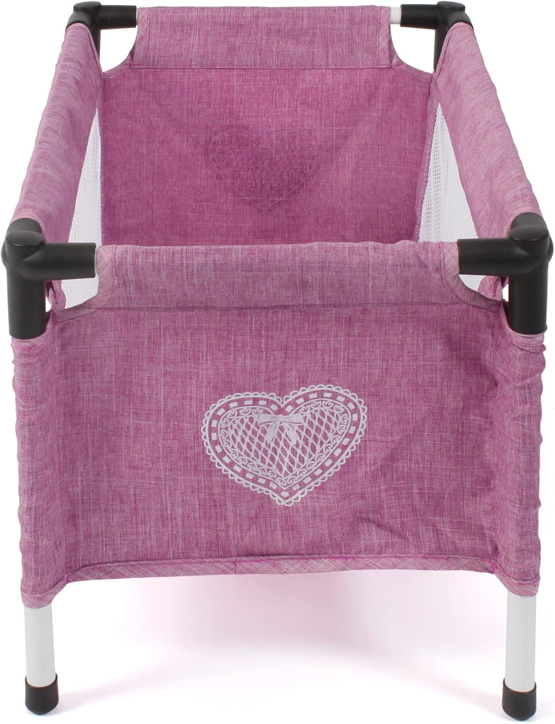 Bayer Chic 2000 652-62 Reisebett für Baby-Puppen, Jeans pink, Large