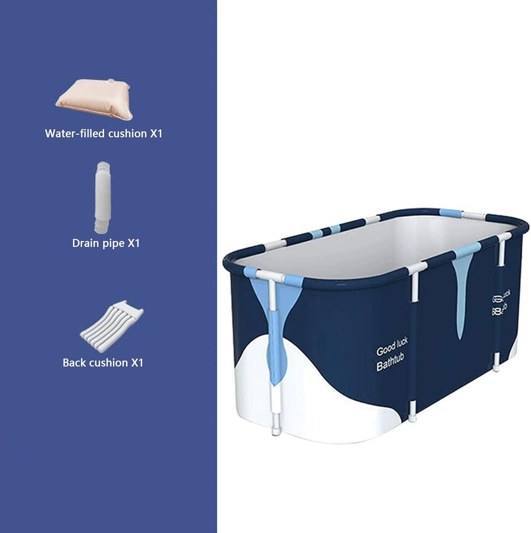 Faltbare Badewanne 140cm Tragbare Freistehende Wanne mit Wärmeisolierung und Abfluss, Tragbare SPA B