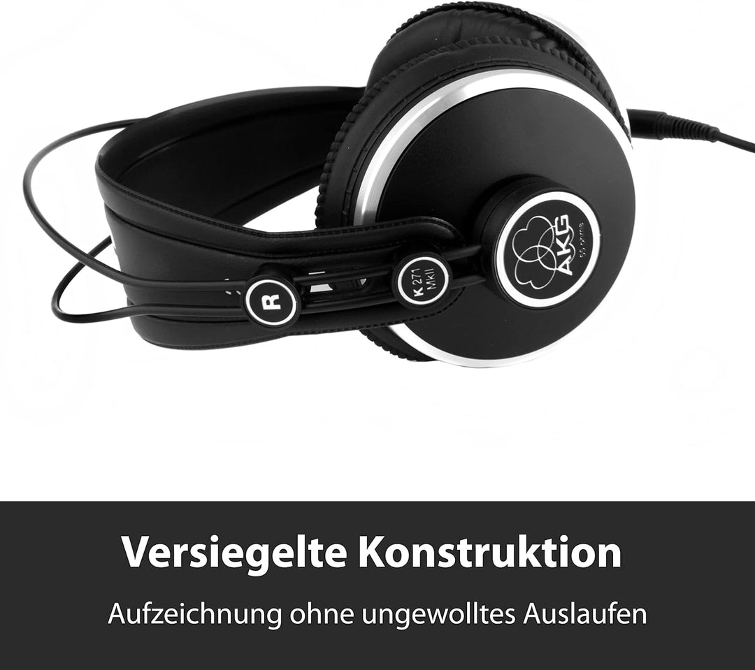 AKG K271 Geschlossener Over-Ear-Kopfhörer, Schwarz K271 - geschlossener Single, K271 - geschlossener