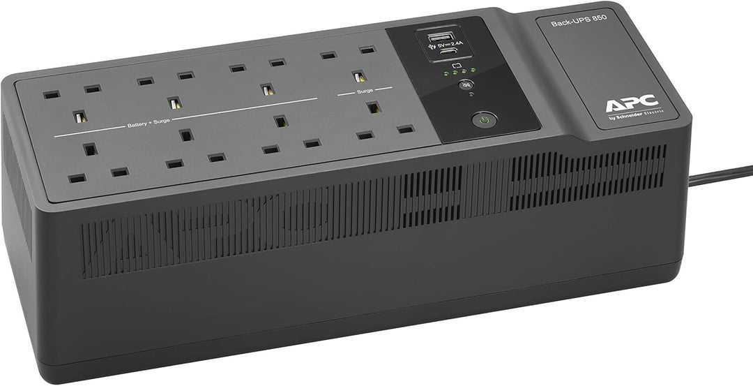 APC by Schneider Electric Back-UPS ES - BE850G2-UK - Unterbrechungsfreie Stromversorgung 850VA (8 Au