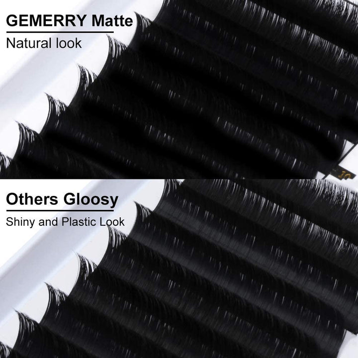 3x Selbstfächernde Volumen Wimpern 0,07 D curl 12mm 13mm 14mm Easy Fan Lashes 2D 3D 6D 10D Wimpernve