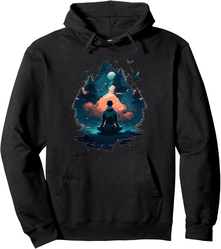 Bunte Meditation Pullover Hoodie