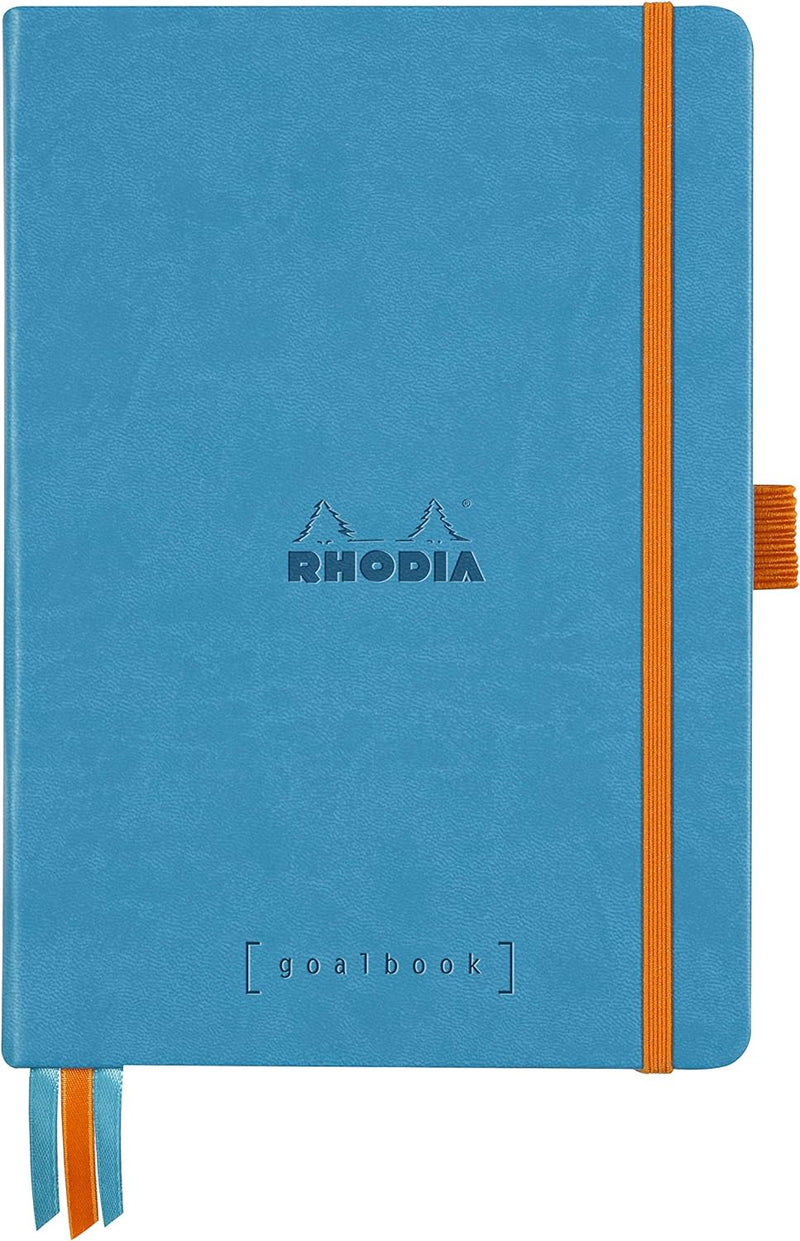 Rhodia 118576C Notizheft Goalbook (DIN A5, 14,8 x 21 cm, Dot, praktisch und trendige, mit festem Dec