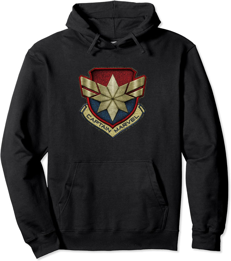 Marvel Captain Marvel Movie Stitched Badge Pullover Hoodie