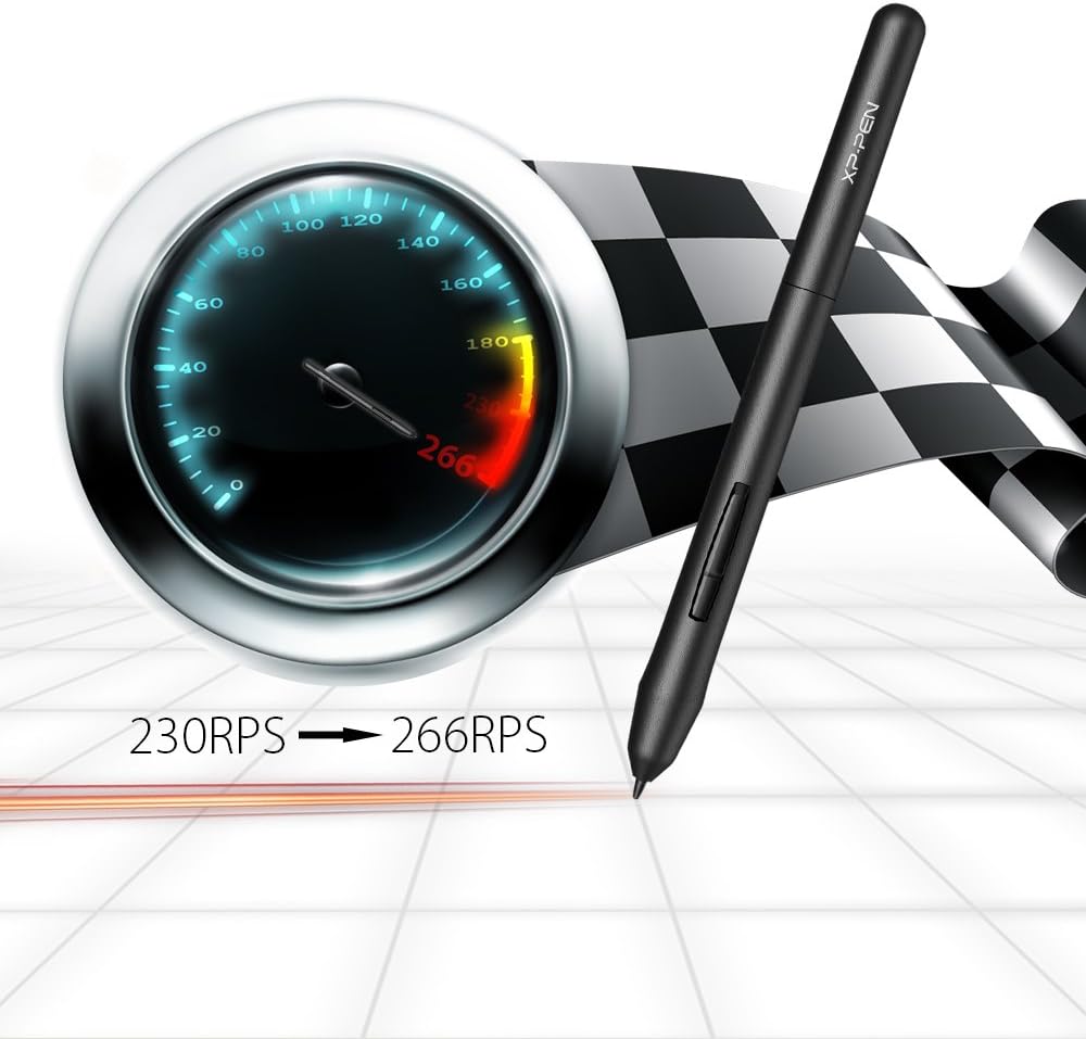 XP-PEN G430S Grafik-Tablet, Eingabestift, passiv, 8192 Ebenen, Grösse 4 x 3 Zoll, zum Spielen von OS