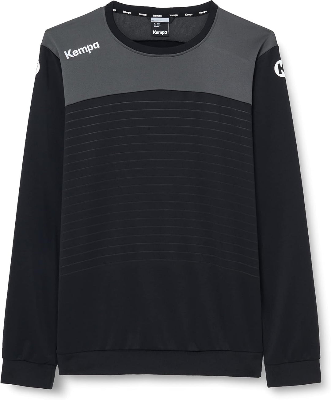 Kempa Unisex Kinder Emotion 2.0 Longsleeve Kinder Longsleeve, Schwarz/Anthra