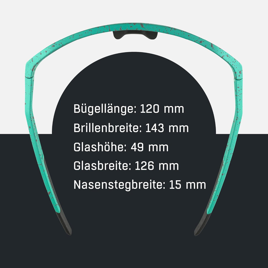 ALPINA RAM Q-LITE - Verspiegelte, Kontrastverstärkende & Beschlagfreie Sport- & Fahrradbrille Mit 10