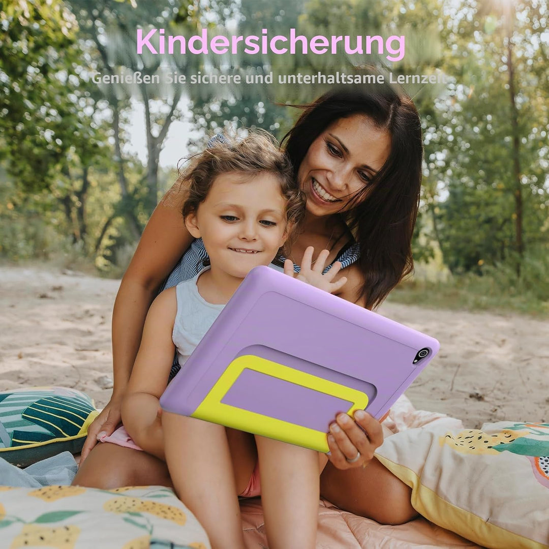 Tablet Kinder 10 Zoll Android 14 HD-Display 1280 x 800 Akku 5000 mAh 8 + 64 GB erweiterbar auf 1TB D