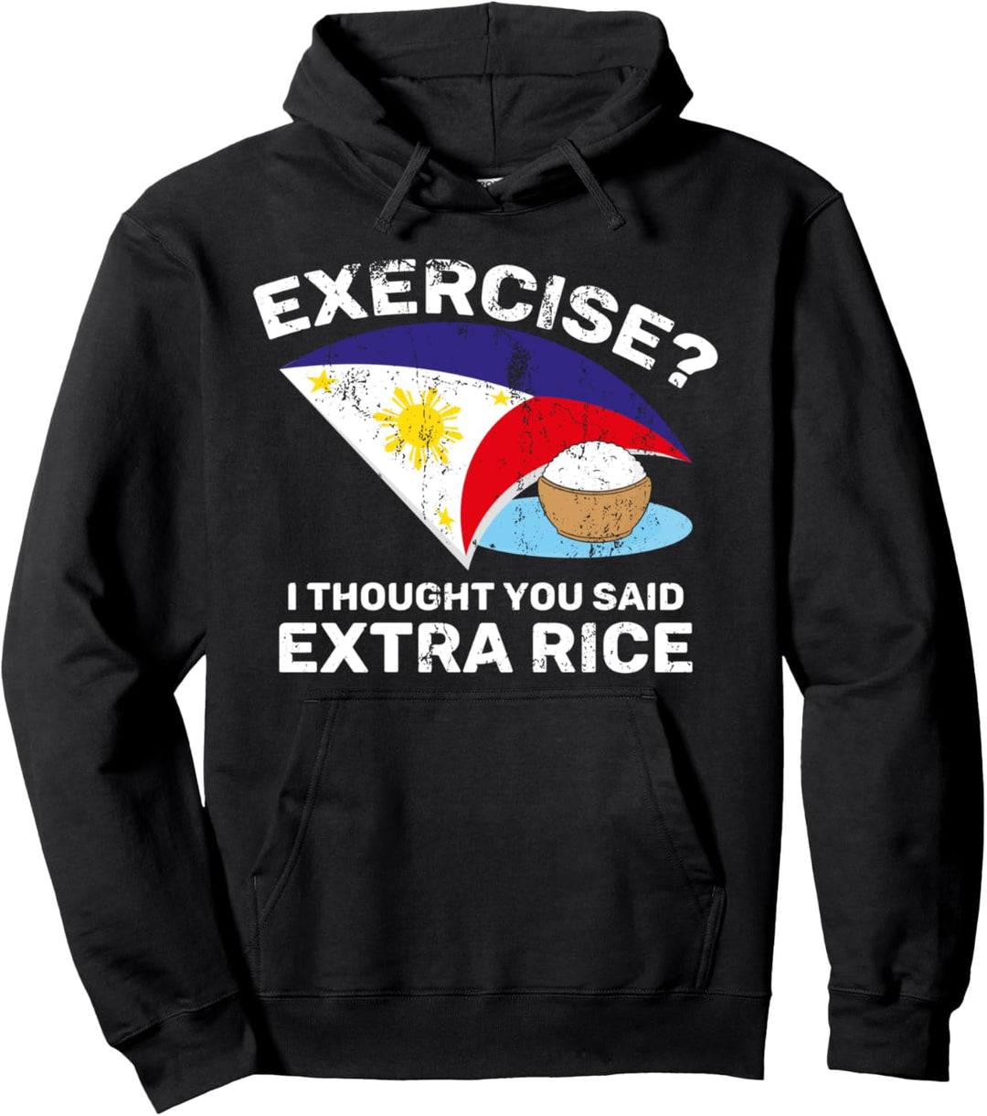 Funny Rice Filipino Filipina Pinoy Pinay Proud Philippinen Pullover Hoodie