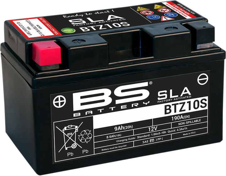BS Battery 300636 BTZ10S AGM SLA Motorrad Batterie,
