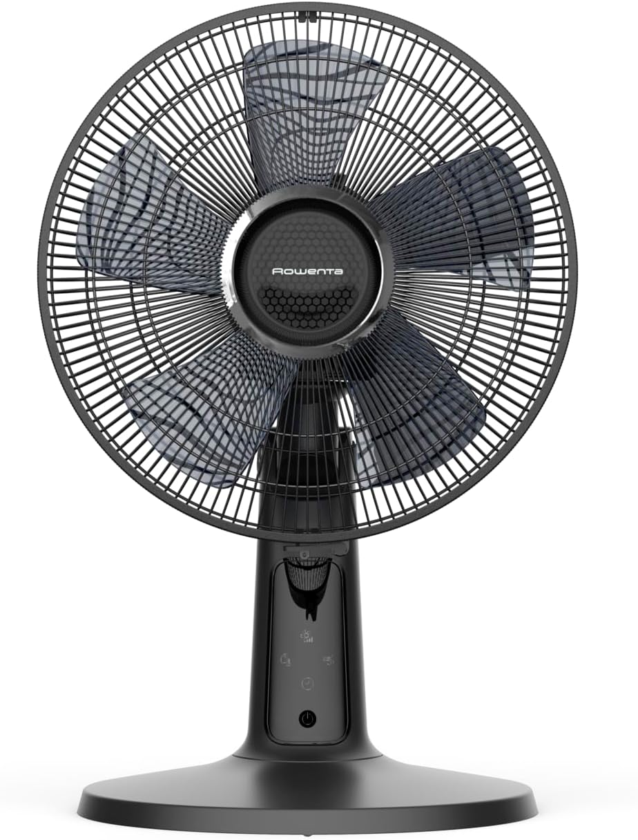 Rowenta Turbo Silence Extreme+ Tischventilator, 120° Auto-Oszillation, bis zu 50% Energieeinsparung,