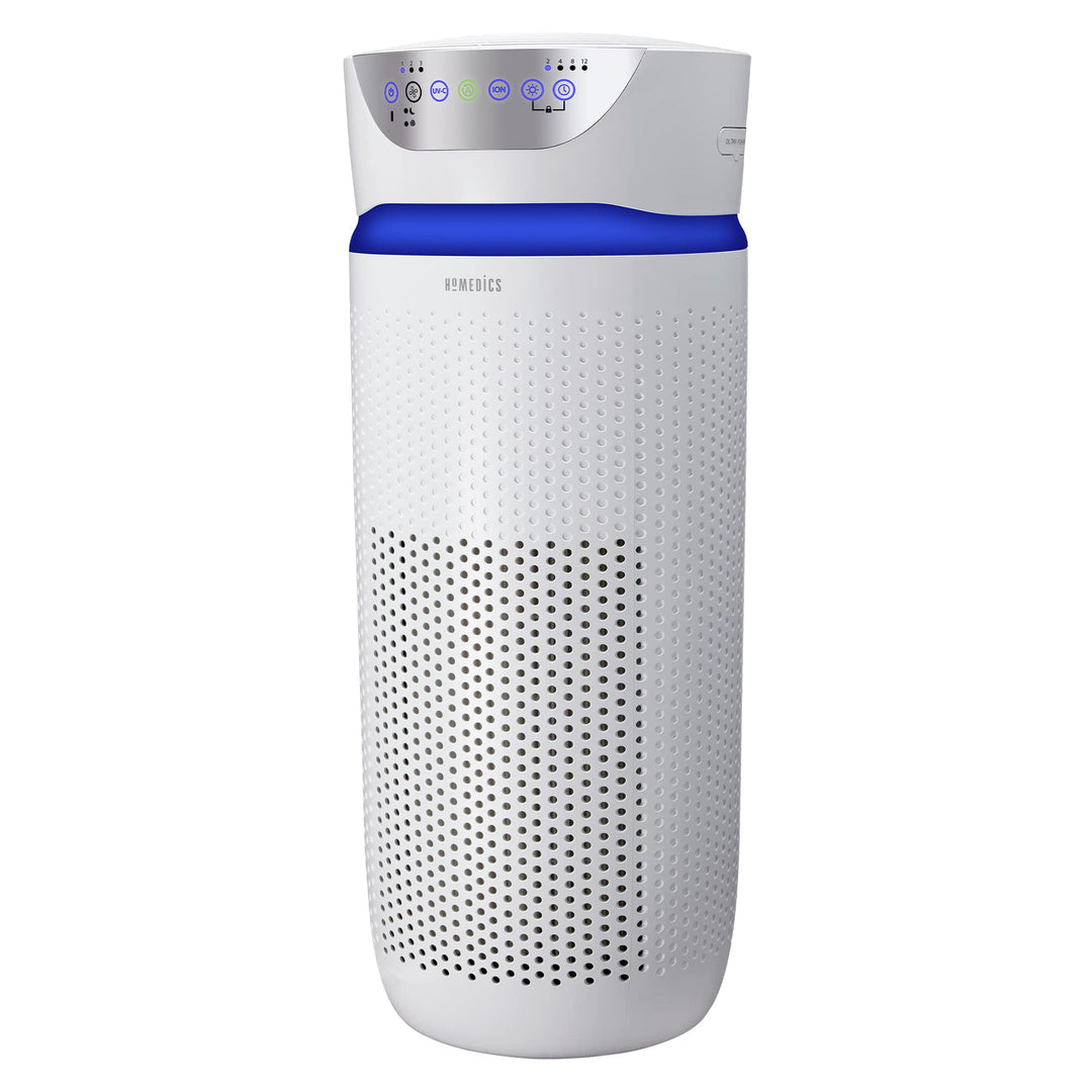 HoMedics 5 in 1 TotalClean Luftreiniger, HEPA- und Aktivkohle-Filtersystem mit Luftaustausch, 4,8 Ma