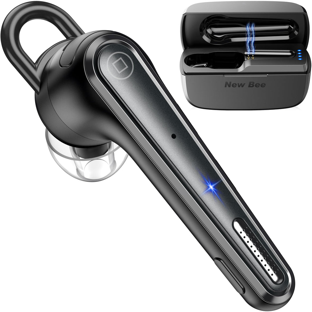 New Bee Bluetooth Headset Ultraleicht Wireless Freisprech Headset V5.1, CVC 8.0 Dual ENC Geräuschunt