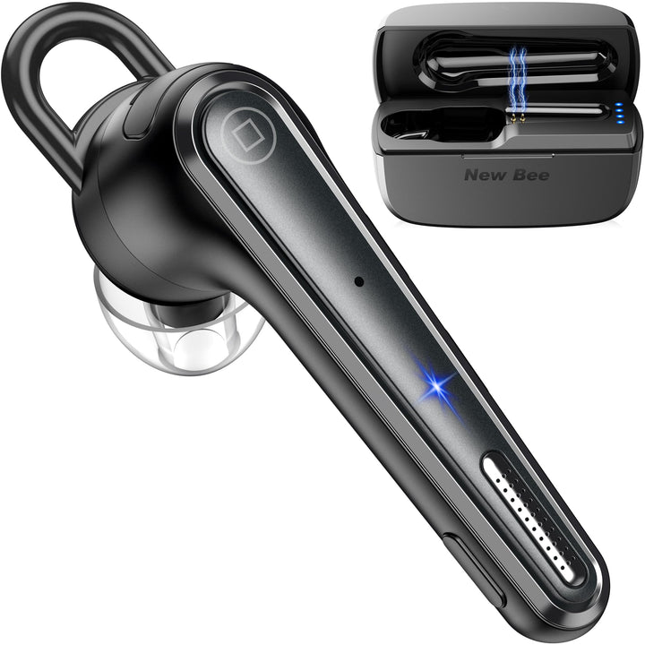 New Bee Bluetooth Headset Ultraleicht Wireless Freisprech Headset V5.1, CVC 8.0 Dual ENC Geräuschunt