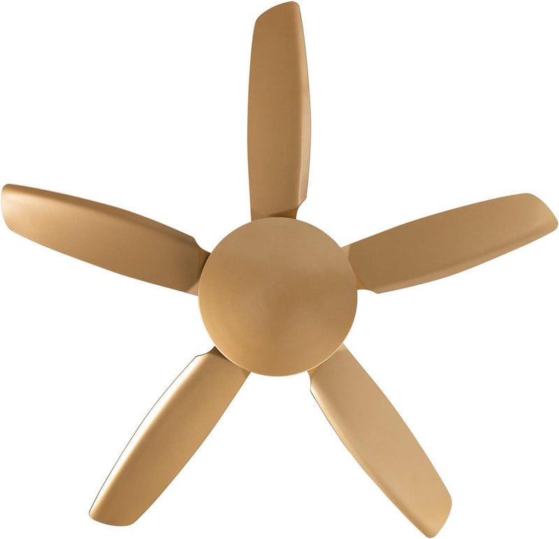 CREATE / WINDLIGHT FLAT/Deckenventilator Gold mit Fernbedienung / 40W, WLAN, Leise, Ø132cm, 6 Geschw