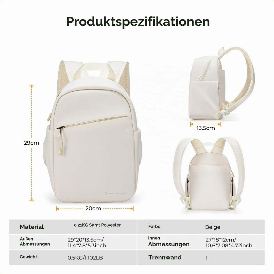 K&amp;F CONCEPT Täglicher Kamerarucksack, Fotorucksack Klein Tragbar mit Verstellbarem Schultergurt für