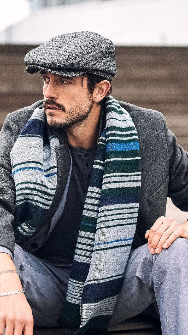 Barts Herren Baskenmütze Oslo Cap L 0019-DARK GRAY, L 0019-DARK GRAY