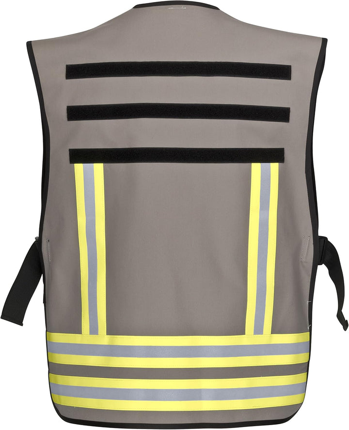 PACOTEX Funktionswesten zur Kennzeichnung von Einsatzpersonal wie z.B. Feuerwehr Warnweste Grau, Gra