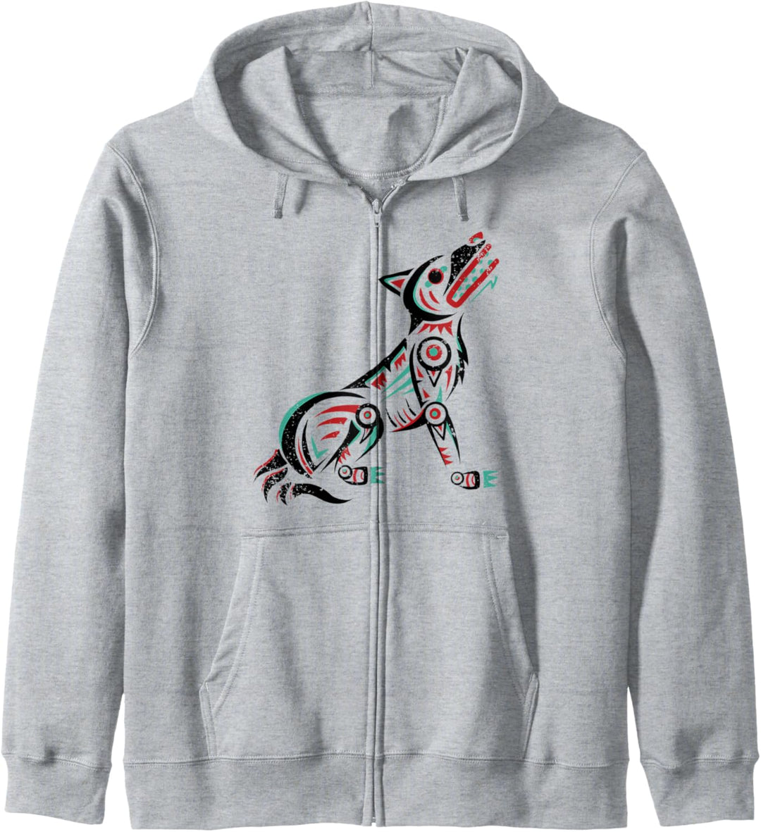 Indianerzeichen Wolf Astrologisches Zeichen Indian Zodiac Kapuzenjacke