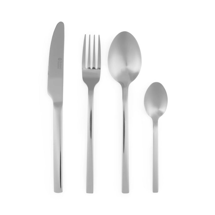 Russell Hobbs Besteckset 16-teilig, Edelstahl Besteck Set für 4 Personen, Vermont Besteckset Hochgla