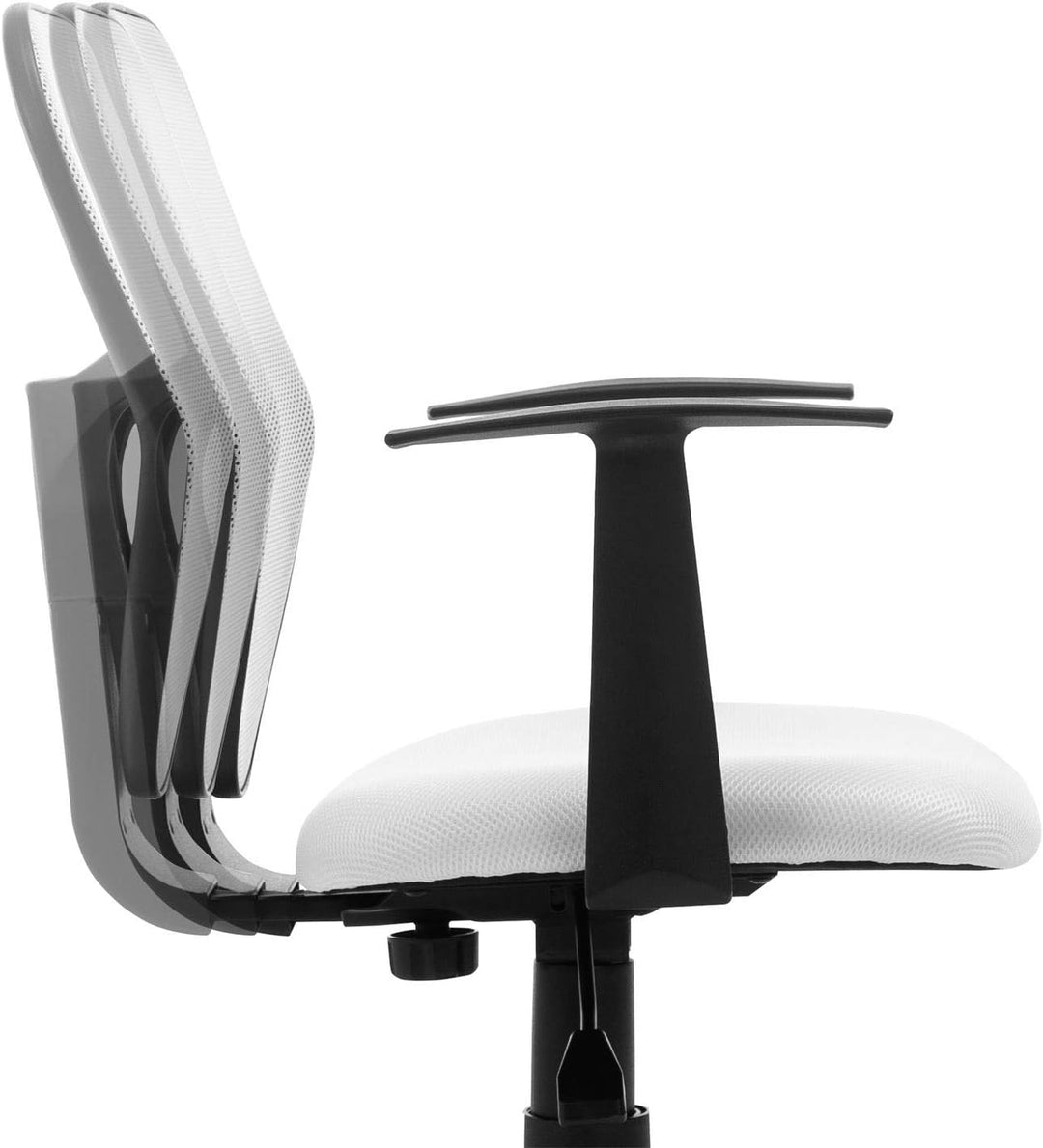 CARO-Möbel Kinderdrehstuhl Studio - Ergonomischer Schreibtischstuhl mit Armlehnen, Verstellbar, weis