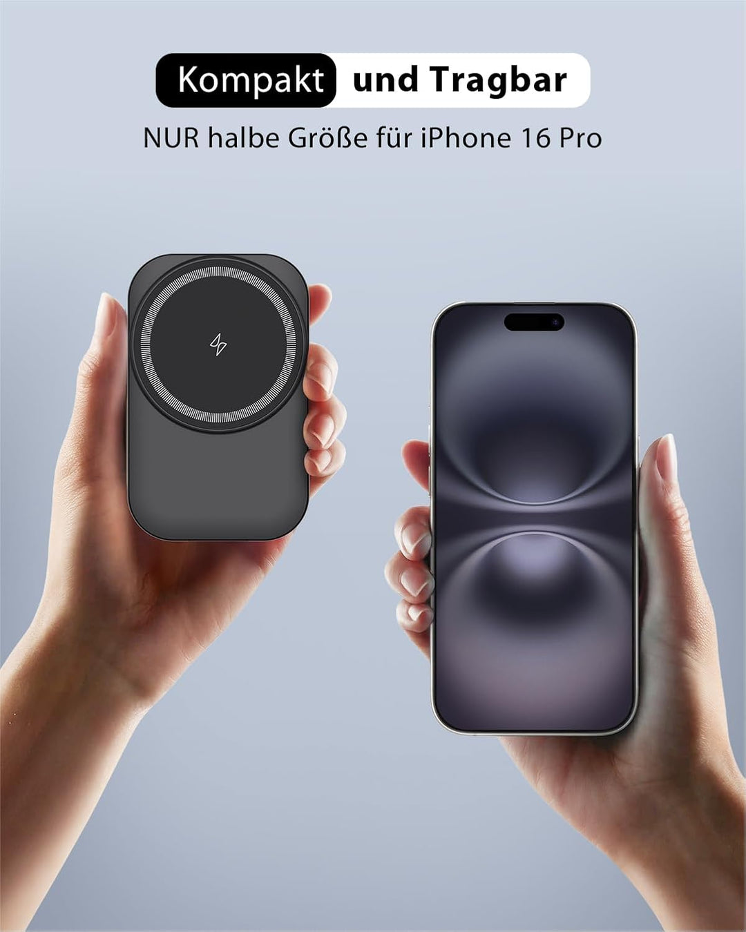 Ladestation kompatibel mit Apple Watch und iPhone,Super Tragbar Magsafe Ladegerät für iPhone 16 15 1