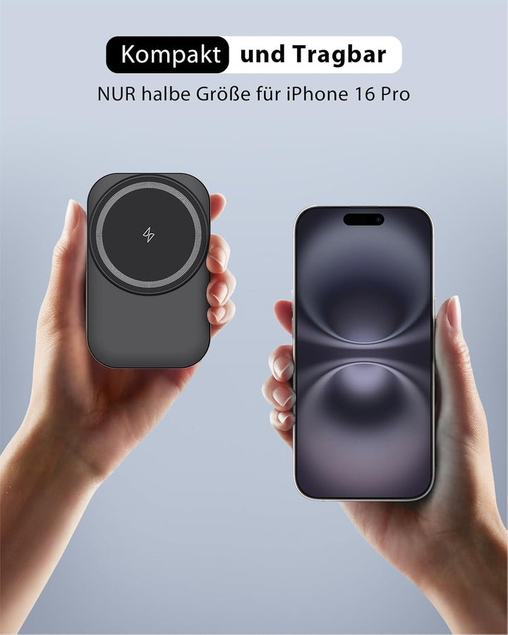 Ladestation kompatibel mit Apple Watch und iPhone,Super Tragbar Magsafe Ladegerät für iPhone 16 15 1