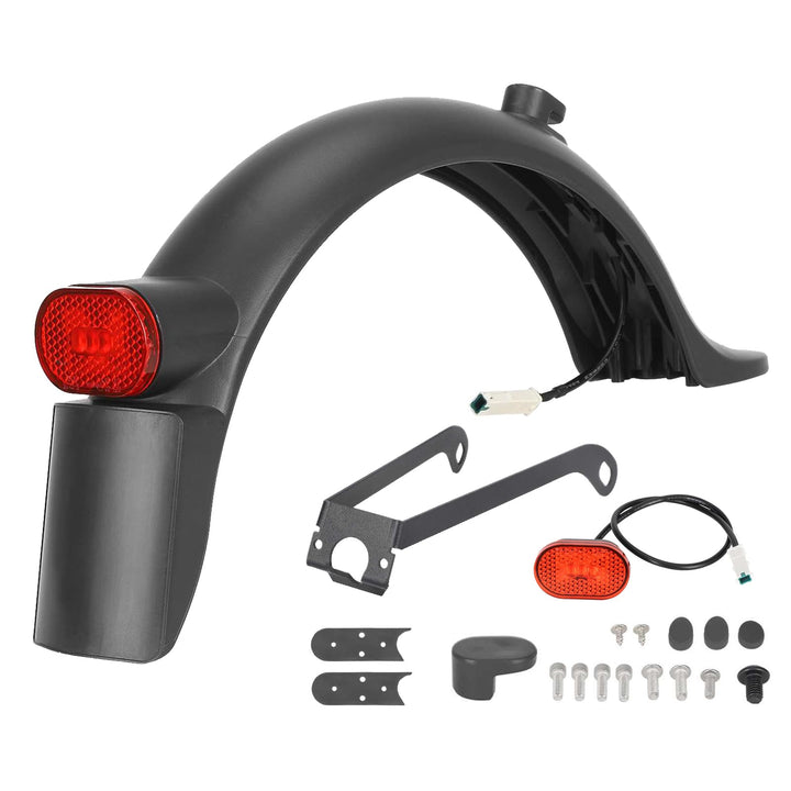 Satgoo E Scooter Schutzblech Hinten für Xiaomi Scooter, Metallhalterung, Integriertes Nummernschild