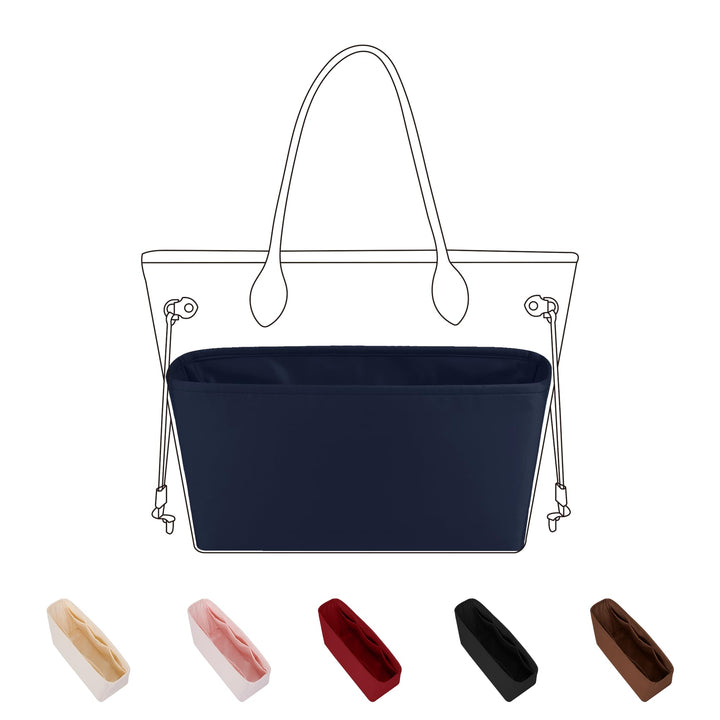 DGAZ Taschen Organizer Einsatz, Seide Innentasche für Neverfull PM/MM/GM, Leicht Taschenorganizer Sh