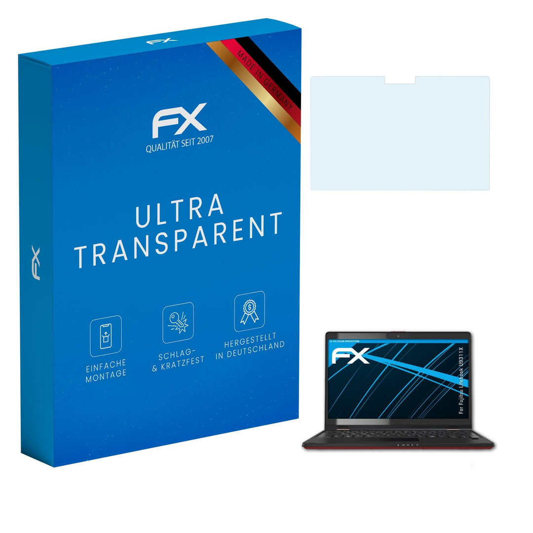 atFoliX Schutzfolie kompatibel mit Fujitsu Lifebook U9311X Folie, ultraklare FX Displayschutzfolie (