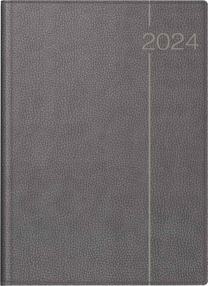 rido/idé Tageskalender Modell Conform 2024 1 Seite = 1 Tag A4 grau